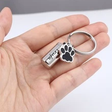 Custom Dog Ashes Memorial - Pet Ashes Urn Keychain - Personalized Cremation Keychain Urn - Pet Memorial Dog Paw Keychain - Pet Ashes Memorial - Multicolor - View 5