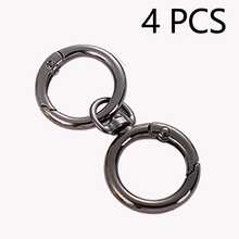Set Kombinasi Gantungan Kunci Putar dan Cincin Pegas 4/6/10pcs, Gesper Perangkat Keras Tas Paduan Seng, Klip Pegas Cincin Logam Cincin Pegas Terbuka, Sempurna untuk DIY, Gantungan Kunci Logam Perhiasan Bentuk Logam Klip Pegas, Gantungan Kunci Logam Luar Ruangan, Gantungan Kunci Klip Tas Kait Rantai Anjing Gesper Cocok untuk Gantungan Kunci Tas Ponsel Kait Klip Tas Gesper Gantung, Aksesoris DIY Buatan Tangan, Halloween, Natal - MultiWarna - View 8