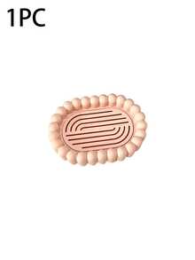 1pc Plastic Bow Bubble Design Rectangular Soap Box With Lid, Blue, Pink And Red Optional, Portable Soap Box, Bathroom Drainage Soap Holder, Bathroom Accessories, Home Decor, Autumn Decor, Back To School Decor, Perfect Housewarming Holiday Gift - Multicolor - View 7