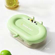 1pc Ice Cube Mold, Household Silicone Soft Bottom Freezer Ice Box, Storage Homemade Frozen Box, Ice Ball Mini Ice Tray, Silicone Household Homemade Ice Tray, Popsicle Freezer Ice Box, Ice Cube Tray With Lid - Multicolor - View 14