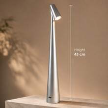 1 pieza Lámpara de escritorio LED portátil de ABS, con cable USB, diseño minimalista y delgado, atenuación táctil, carga USB, adecuada para dormitorio y oficina - luz roja blanca - Ver 35