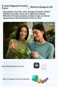 dji The New Mic Mini2 Mini Wireless Microphone Features A Multi-Color Replaceable Front Cover, High-Fidelity Audio, Long-Lasting Noise Cancellation, And Is Perfect For Outdoor Shooting With Mobile Phones And Cameras. - View 11