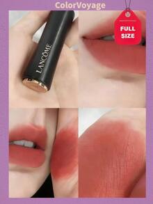 Lancôme 黑管 Slim Waist 唇膏 3.4g 玻尿酸保濕 18H 持久亮澤 琥珀紅棕色 霧面 #271 #274 #296 #299 #316 - #274-3.4g - 查看 1