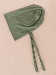 Tie-Up Headband Hat Suitable For Daily Wear - Grass Green - View 3