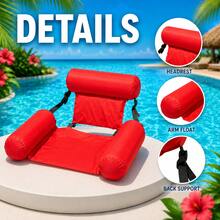 Ghế nằm nổi hồ bơi, ghế võng bơm hơi cho người lớn, giường nổi hồ bơi, sofa nổi hồ bơi họa tiết hoa màu xanh, phù hợp cho tiệc hồ bơi mùa hè, hồ bơi bơm hơi, sân vườn, phao nổi hồ bơi bơm hơi, đồ dùng du lịch thiết yếu, phụ kiện đi biển - Ghế tựa bơm hơi - Xem 5