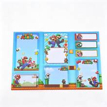 Miniso 1入-160張 Super Mario 生日兒童備忘錄日記本，Super Mario 撕頁式便利貼，生日禮物，自黏式備忘錄便箋，方便使用，適用於辦公室、學校、居家留言便箋，生日禮物撕頁式便利貼，Super Mario 角色愛好者的最佳禮物 - 橘色 - 查看 4