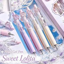 4PCS Retractable Neutral Pens, Minimalist Newspaper Print Barrel, CS Smooth Tip, Soft Grip, Ins Style, Stationery Set For Note-Taking, Homework, Exams, Gifts And Daily Writing - Sets - View 9