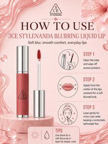 3CE HAZY LIP CLAY#HIPAMINE 4g，質地滑順不乾燥，可疊加顯色，適合黃色與白色膚色 - #HIPAMINE - 查看 11