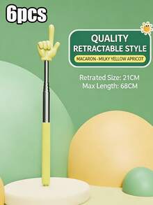 12/6/3/1pc Telescopic Teaching Rods, Accurate Finger Pointing Reading Guidance Tool, Durable ABS+Metal Adjustable Length Non-Slip Handle, Lightweight For Teachers, Kids, Classroom, Homeschool, Back To School Gift, Improves Focus & Prevents Myopia - Multiple Colors and Styles - View 15