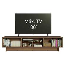Madesa Lux TV Stand Rack With 2 Doors, Up To 80cm - Multicolor - View 5