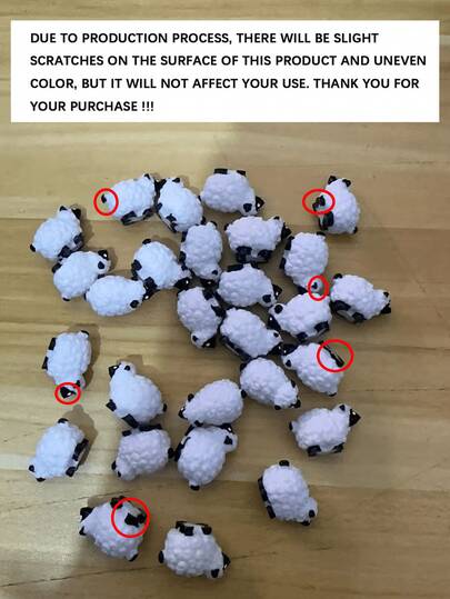 Patung Domba Putih Mini 100/50/20/10/1 buah, Dekorasi Taman Lumut Resin, Dekorasi Lanskap DIY Dalam/Luar Ruangan, Cocok untuk Taman Peri, Rumah, Lanskap Miniatur Taman Peri, Dekorasi Dalam Ruangan Tahan Lama, Dekorasi Festival Ramadhan