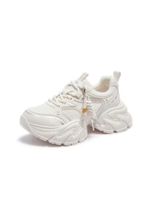 CAMEL CROWN Women's Sports Shoes, Spring/Summer New Fashion Versatile Lightweight Breathable Low-Top Casual Sneakers - Beige - View 1