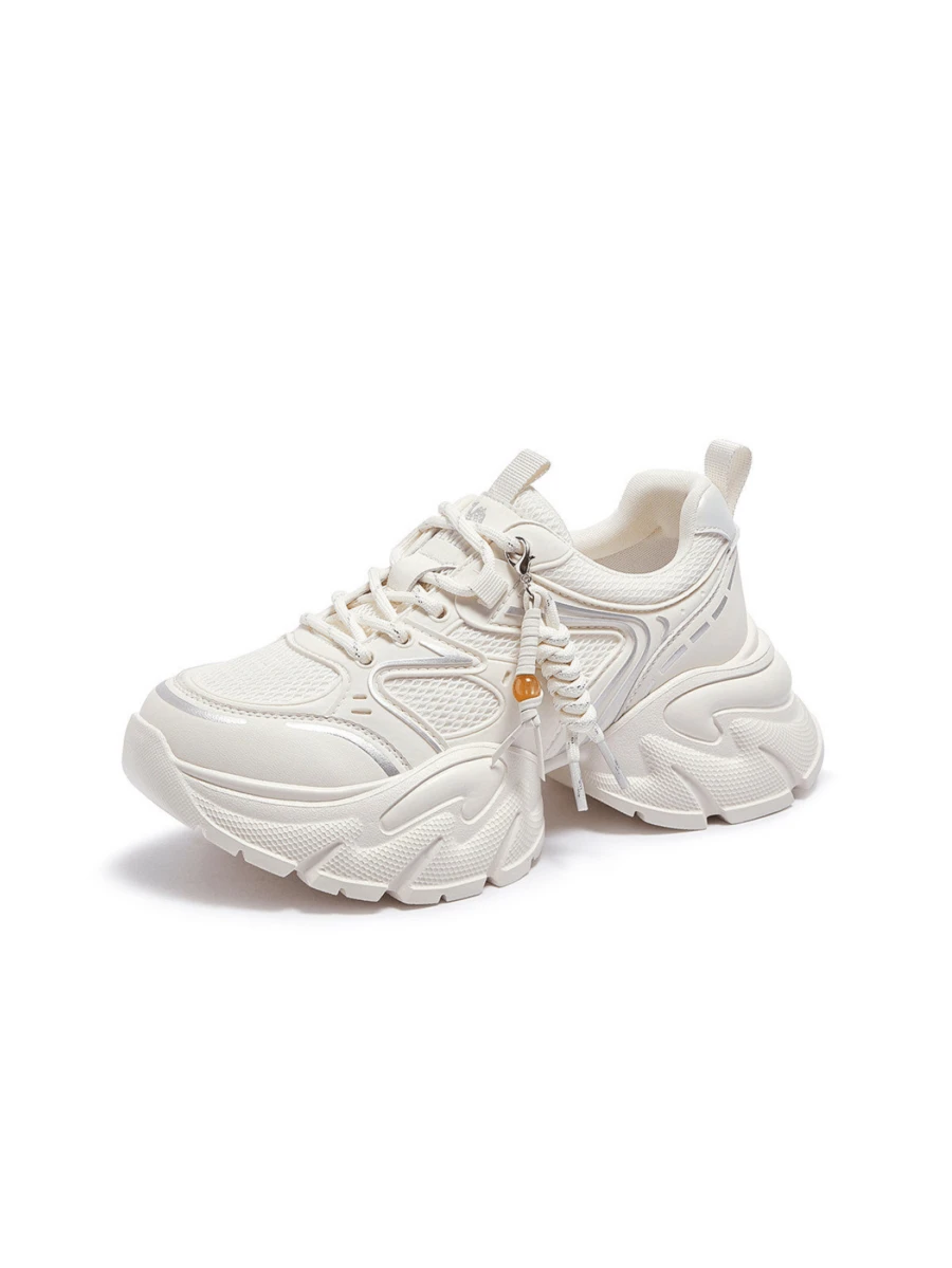CAMEL CROWN Women's Sports Shoes, Spring/Summer New Fashion Versatile Lightweight Breathable Low-Top Casual Sneakers - Beige - View 1