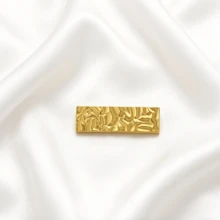 1/3pcs Luxury Geometric Rectangular Brooch, Vintage Hammered Texture Pin, Suit Coat Scarf Decorative Buckle, Minimalist Clothing Accessory - A - View 6