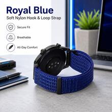 18mm 20mm 22mm 尼龍錶帶，相容於 Watch 7 6 5 4 40mm 44mm，魔鬼氈運動式腕帶，適用於 Watch/Watch/Watch/Watch S5 智慧手錶配件 - 18mm - 查看 10