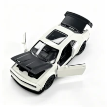 Supercar Model Kids Mini Realistic Racing Car Alloy Inertia Sports Car Desktop Ornament - White - View 5