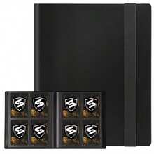 Album de collection de cartes à jouer à 9 pochettes - Porte-cartes à chargement latéral convenant aux cartes de baseball, football, MTG, TCG, sports et jeux - Reliure de collectionneur de cartes format standard - Pochettes de protection à 360 degrés - Rouge - Voir 16