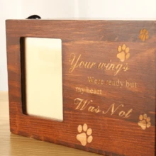 Wooden Pet Memorial Urn Box With Photo Frame, Keepsake Box For Cat And Dog Ashes - 預設 - 查看 8
