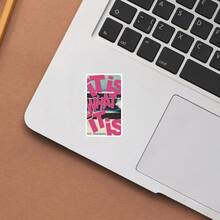 Pink Lettering IT IS WHAT IT IS, Used For Self-Consolation, Let Go Of Hesitation Waterproof Vinyl Sticker - Durable Smooth Surface, Self-Adhesive Bumper Sticker, Suitable For Cars, Windows, Laptops, Trucks, Water Bottles - Multi-Purpose Durable Design, Car Sticker - Vinyl - View 6