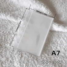 20/30/50 Pages/40 Sheets/Pack A6/A7/M5/A8 Thickened Card Album, Minimalist Transparent Inner Pages, Replaceable Inner Pages, Suitable For Loose-Leaf Photo Album Sticker Book, 3D Sticker Book Spare Plastic Inner Pages, Sticker Notebook Loose-Leaf Binder, Made Of High Transparency PP Material, With Protective Film, Can Be Used For Sticker Making, Sticker Book Making, Photo Cards, Office Notebook Storage Supplies, Small Card Storage Bags, Collection Albums, Back To School Season, Teacher Gifts, Back To School Gifts - Inner Pages - View 12