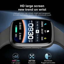 PANDA GTX20 Multi-Function Smart Watch, 1.85-Inch HD Screen, Pedometer, Multiple Sports Modes, Sleep Monitoring, Music Control, Remote Camera, DIY Watch Face, Stopwatch, Alarm, Calendar, Calculator, Bluetooth Calling, Message Notification, Suitable For Gifts/Sports/School And More - Black - View 7