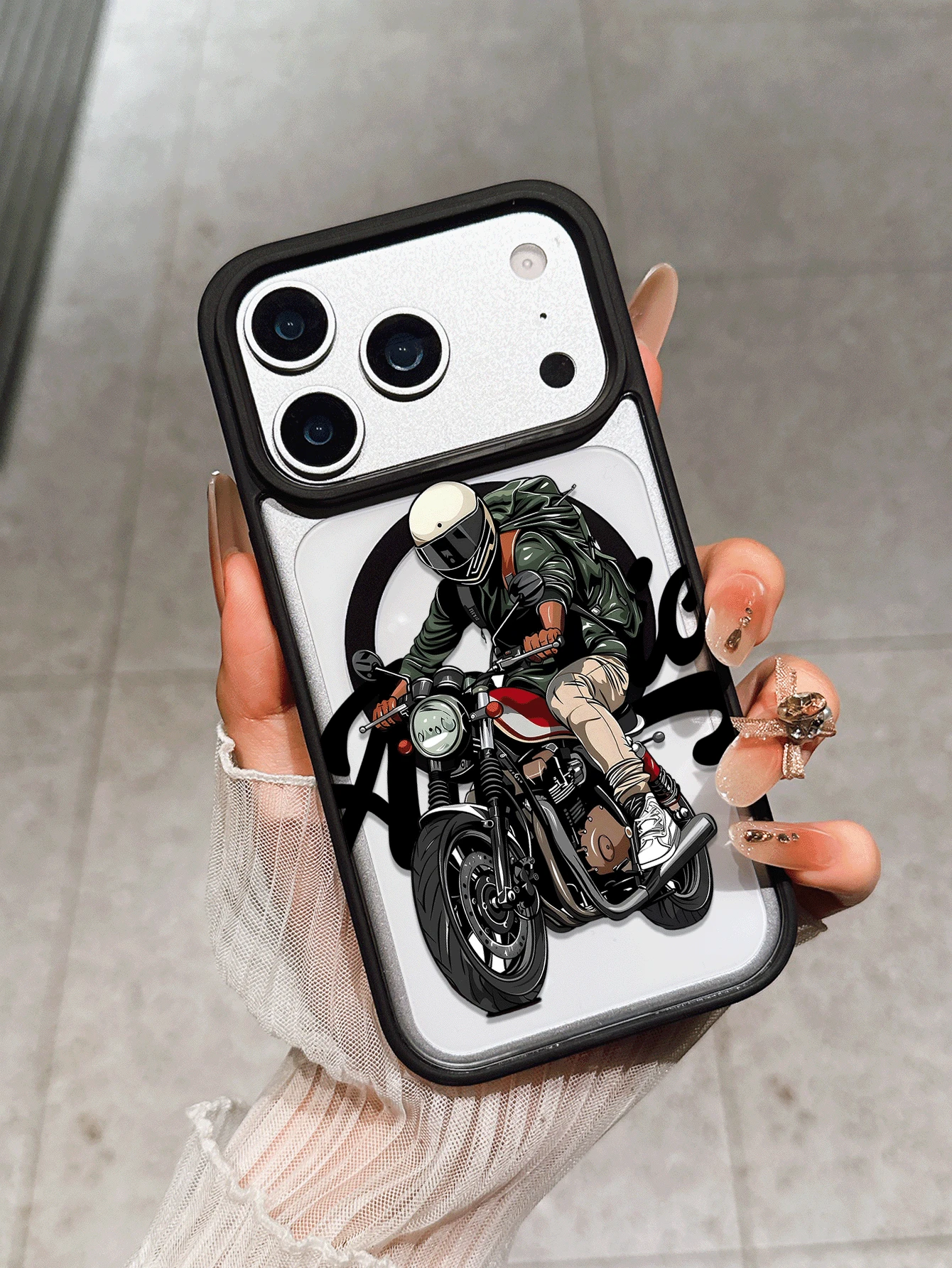 Étui de téléphone magnétique premium style moto rétro américain, compatible avec la charge sans fil, compatible avec 17promax 16/16PLUS/16PRO/16PROMAX/XR/XSMAX/11/11ProMax/12/12Pro/12ProMax/13/13Pro/13ProMax/14/14Pro/14Plus/14ProMax/15/15Pro/15Plus/15ProMax17 Mode/Cool/Influenceur - Noir - Voir 1
