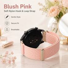 Correa de reloj de nylon de 18mm 20mm 22mm compatible con Samsung Watch7 6 5 4 40mm 44mm, pulsera deportiva con gancho y bucle compatible con Watch/Watch/Watch/Watch S5 accesorios de reloj inteligente - 22 mm - Ver 16
