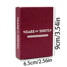 لعبة بطاقات "DARE OR SHOTS" الجديدة باللغة الإنجليزية، تتضمن 55 تصميم بطاقة، لعبة بطاقات جريئة ومثيرة لخلق أجواء في أي حفلة، مثالية لليلة الموعد والذكرى السنوية وعيد الحب وعيد الميلاد - التحدي أو الطلقات - مشاهدة 8