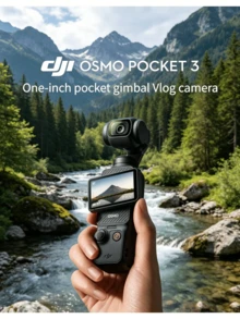 dji Osmo Pocket 3 1-Inch Pocket Gimbal Camera | Handheld Image Stabilization, Out-Of-The-Box Use | Supports HD Live Streaming And Time-Lapse Photography | Ideal For Outdoor Mobile Recording And Content Creators (Brand New, Activated Only) - View 1