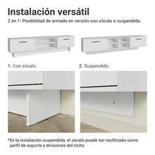 Madesa Agata TV Stand Rack With 2 Doors (Up To 80cm) - Multicolor - View 9