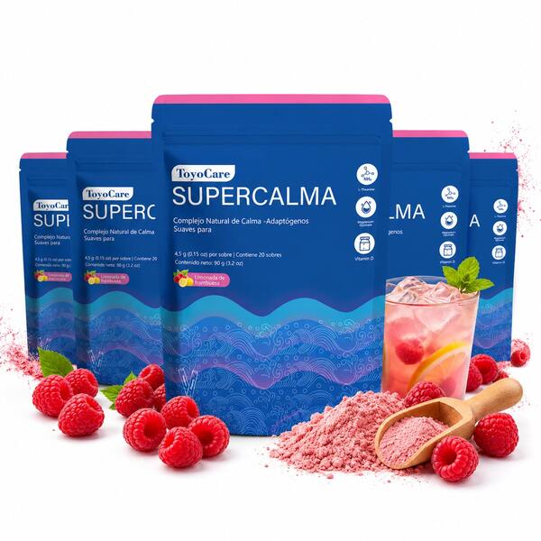 ToyoCare Suplemento Alimenticio con Magnesio y L-Teanina, Fórmula Natural de Origen Vegetal, Fórmula Supercalma para el Equilibrio Cotidiano, Fórmula Vegana Libre de Gluten, Complemento Nutricional de Uso Diario, Formato Portátil Práctico 20 Porciones