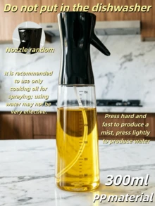 1件裝黑色橄欖油噴霧瓶，PP材質，適用於各種液體，適合戶外燒烤、烤肉、低脂食物、沙拉、廚房、BBQ、氣炸鍋和露營，適合女孩，輕量家用燒烤噴霧器、分裝瓶、可補充噴霧瓶，廚房小工具、廚房配件、居家裝飾，適合父親節禮物、母親節禮物、送給朋友、男友女友、家人和老師的禮物 - 黑色 - 查看 18