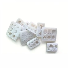 1pc DIY Silicone Mold, Suitable For Resin Crafts - Cat Paw And Bear Paw Prints, Heart And Star, Gemstone, Perfect For Making DIY Jewelry - White - View 10