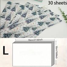 10/30/50 Sheets Wrapping Tissue Paper - Vintage Nordic Christmas Tree Pine Pattern Wrapping Paper, Birthday Party Decor Paper, Gift Wrapping Tissue, Suitable For, Bouquet Wrapping, Wedding Decor, Christmas, Valentine'S Day, Halloween, Summer - View 12