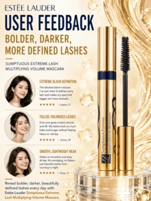 Estée Lauder 雅詩蘭黛 Sumptuous Extreme 睫毛膏 (2.8ml/8ml)，防水、防暈染、持久不褪色、捲翹、加長、豐盈、不結塊，日常妝容 - 黑色 - 查看 9