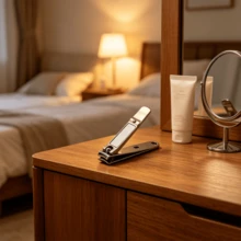 Diamond Pattern Zinc Alloy Nail Clipper, Small/Large Size Optional, Built-In Nail File | Precision Cast Embossed Pattern + Quenched Process For Long-Lasting Sharpness | 1pc Or 2pcs Fashionable Manicure & Pedicure Tool - Patterned Nail Clippers - View 6