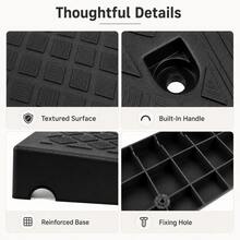 2PCS Plastic Ramp For Skateboards, Scooters And Small Wheels, Portable Practice Ramp For Curbs, Driveways And Outdoor Play Areas, Multiple Height Choices - A - View 5