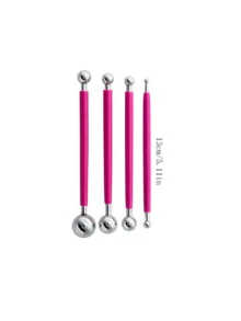 42PCS Aesthetic Pink Clay Tool Set – Includes Detail Brushes, Carving Knives And Stylus – Complete Pottery Kit With Red Storage Bag - Multicolor - View 2