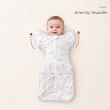 Yue Ye 1pc Baby Pure Cotton Printed Small Blanket, Zipper Design, Very Convenient, Comfortable And Soft Fabric, Baby's Halloween Gift - Multicolor - View 5
