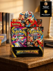pokemon 寶可夢系列 - Mega 進化擴充包，每包 10 張交易卡，強大 Mega 寶可夢收藏卡禮物，100% 正版 TCG，度假日 - 彩色 - 查看 1