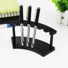 1 Set Plastic Pen Holder, 6-Slot Pen Display Rack . Eyebrow Pencil Holder . Makeup Brush Holder . Storage Rack, Suitable For Home Office And Store Use, Desktop Display Rack, Office Desk Accessories, Office Supplies - Multicolor - View 9