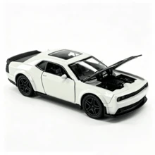 Supercar Model Kids Mini Realistic Racing Car Alloy Inertia Sports Car Desktop Ornament - White - View 4