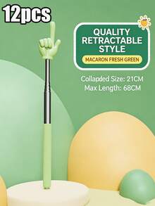 12/6/3/1pc Telescopic Teaching Rods, Accurate Finger Pointing Reading Guidance Tool, Durable ABS+Metal Adjustable Length Non-Slip Handle, Lightweight For Teachers, Kids, Classroom, Homeschool, Back To School Gift, Improves Focus & Prevents Myopia - Multiple Colors and Styles - View 17