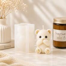 Zhonghui Mold 3D Cute Teddy Bear Silicone Mold, Animal Bear Candle Mold For DIY Scented Candles, Resin, Soap, Plaster, Handmade Gift And Home Decor Crafts - Animal - View 6