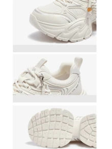 CAMEL CROWN Women's Sports Shoes, Spring/Summer New Fashion Versatile Lightweight Breathable Low-Top Casual Sneakers - Beige - View 3