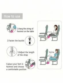Low Cost Airline U-Shaped Pillow, Can Be Stuffed With Clothes, Portable Travel, Long Flight Storage, U-Shaped Pillow Case, Empty Bag. Soft Plush Travel Headrest, Can Be Stuffed With Clothes, Luggage Or Other Items; Multi-Functional Outdoor U-Shaped Portable Headrest, Flight Essentials, Aeroplane Essentials, Travel Essentials Holiday - Multicolor - View 9