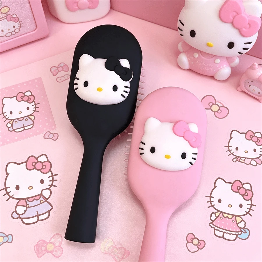 Sanrio 1/件 Hello Kitty 防糾結梳子－便攜式氣墊梳，可愛卡通設計，按摩功能，易於造型的浴室化妝配件，適合日常使用、學生生日禮物、情人節、婚禮、旅行配件、開學季、畢業季，化妝造型配件