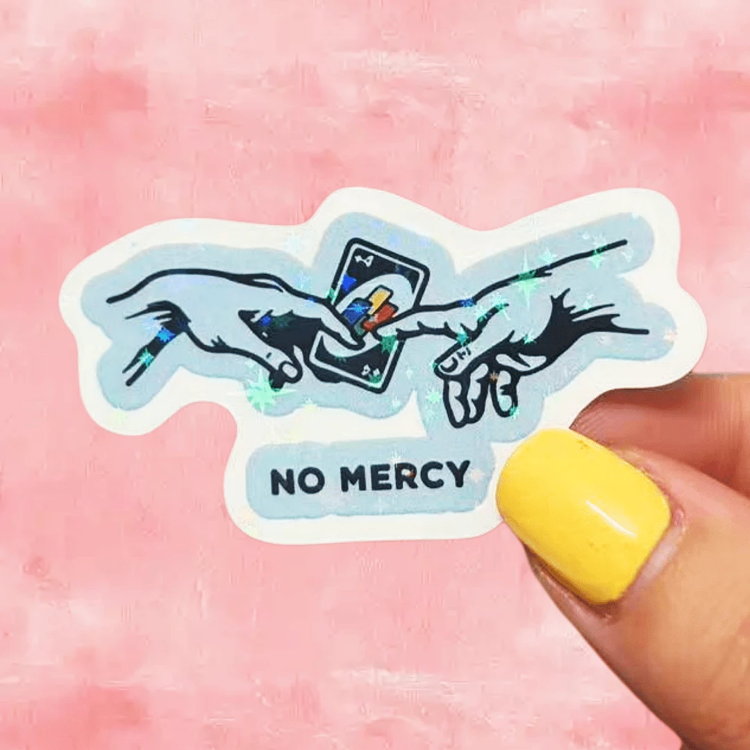 Genesis Hand NO MERCY Funny Stickers, Personalized Skateboard & Luggage Decals For Gamers, Waterproof Vinyl Stickers - Durable Matte Finish, Self-Adhesive Bumper Stickers For Cars, Windows, Laptops, Trucks, Water Bottles - Versatile Durable Design, Car Stickers - one-size - View 1
