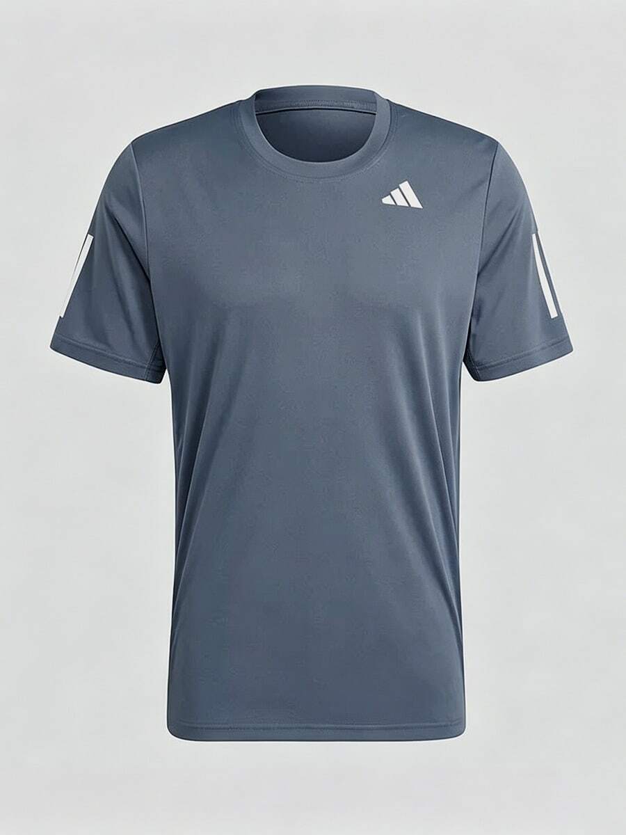 Adidas Spring/Summer Men's Fashion Comfortable Running Sports Crew Neck Short Sleeve T-Shirt IY3218 - Soft Ink Blue - View 1