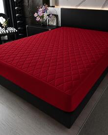 100% Waterproof Mattress Protector With All-Around Elastic - All Sizes - 紅色 - 查看 7